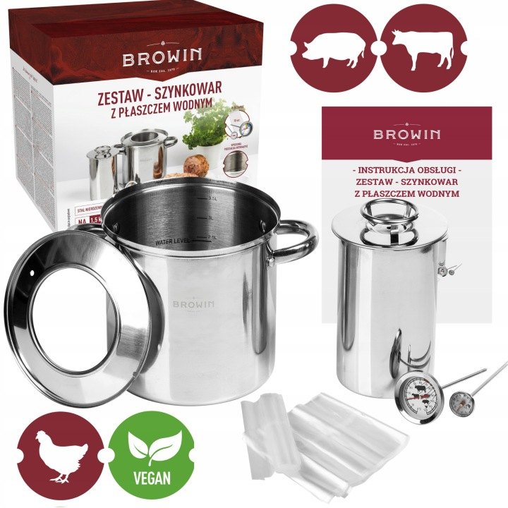 Browin 313016 šunkovar s hrncom 4 l a dvoma teplomermi