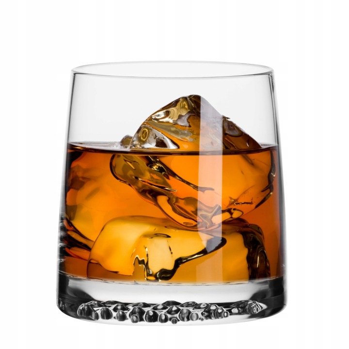 Sklenené poháre na whisky Krosno Fjord 370 ml, 6 ks