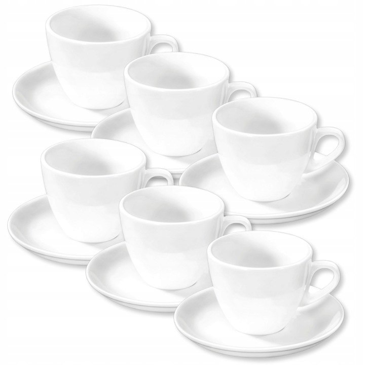 Porcelánové šálky Wilmax Fine Porcelain 190 ml, 6 ks