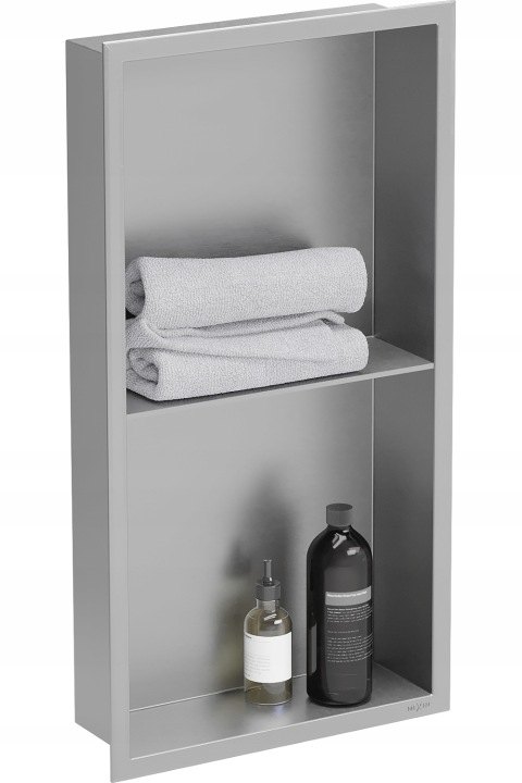 Výklenková polica Mexen X-Wall-R 60 × 30 cm inox
