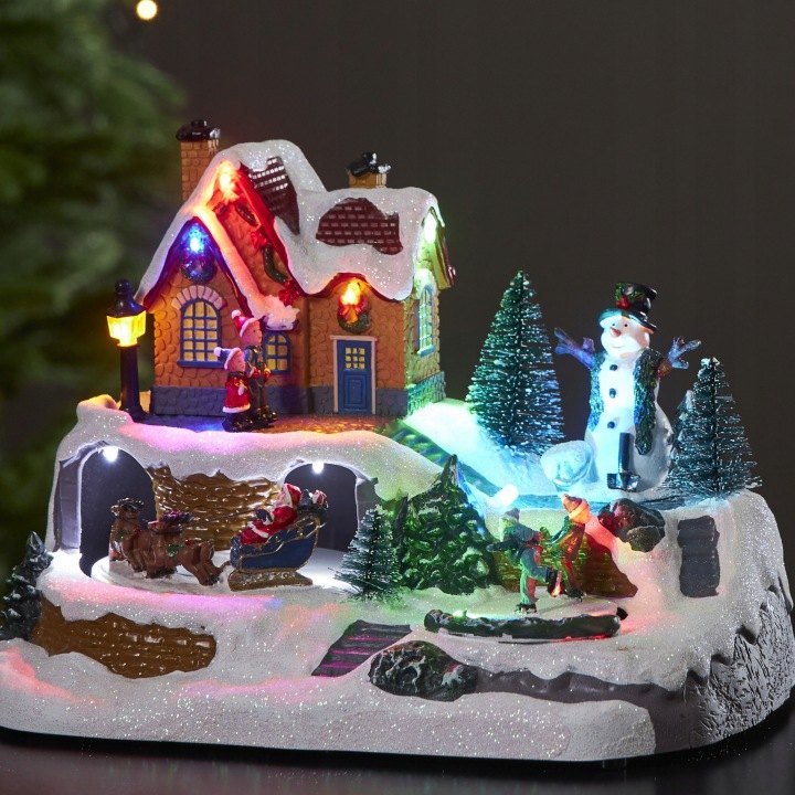 Vianočná scéna Star Trading Winterville 17 cm