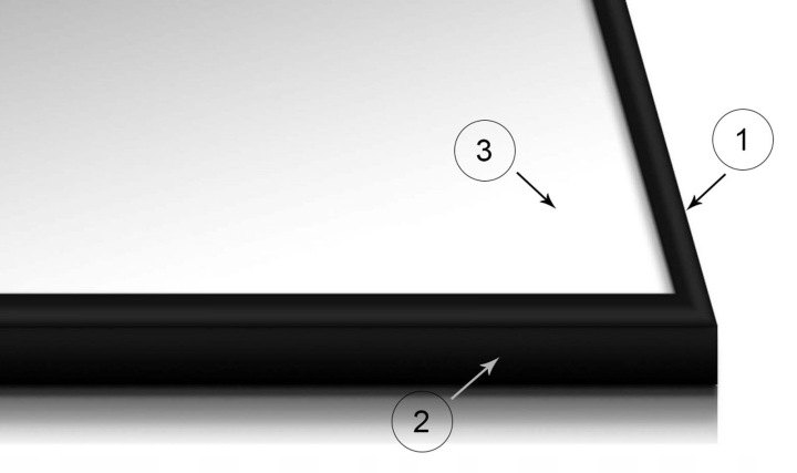 Čierny hliníkový rám Nice Wall B1 70 × 100 cm
