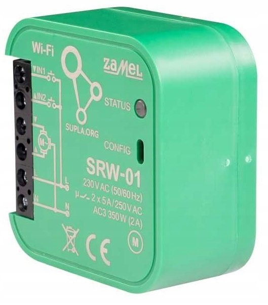 Wi-Fi modul na rolety Zamel SUPLA SRW-01 pre 230 V pohony