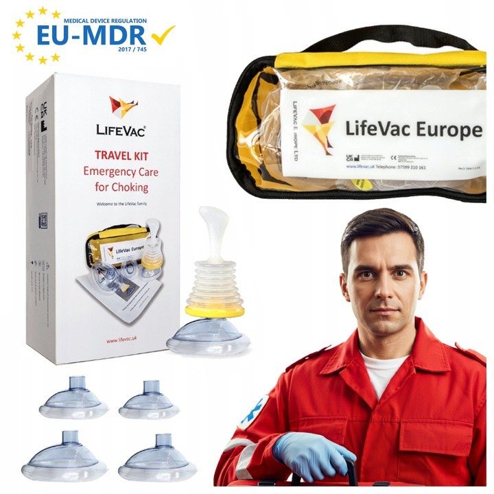 LifeVac súprava s odsávacou pomôckou a štyrmi maskami