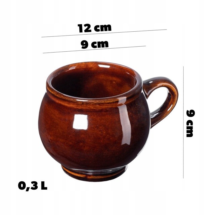Kameninové hrnčeky na varené víno Kadax Olympia 300 ml, 4 ks