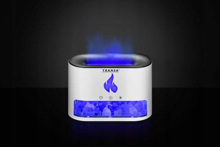 Biely ultrazvukový difuzér Transa AromaFire 250 ml