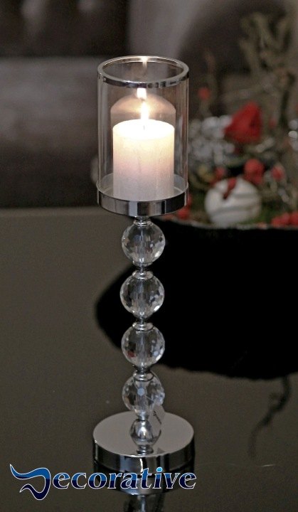 Chrómové svietniky Decorative LAM-002-CR až LAM-004-CR, 3 kusy