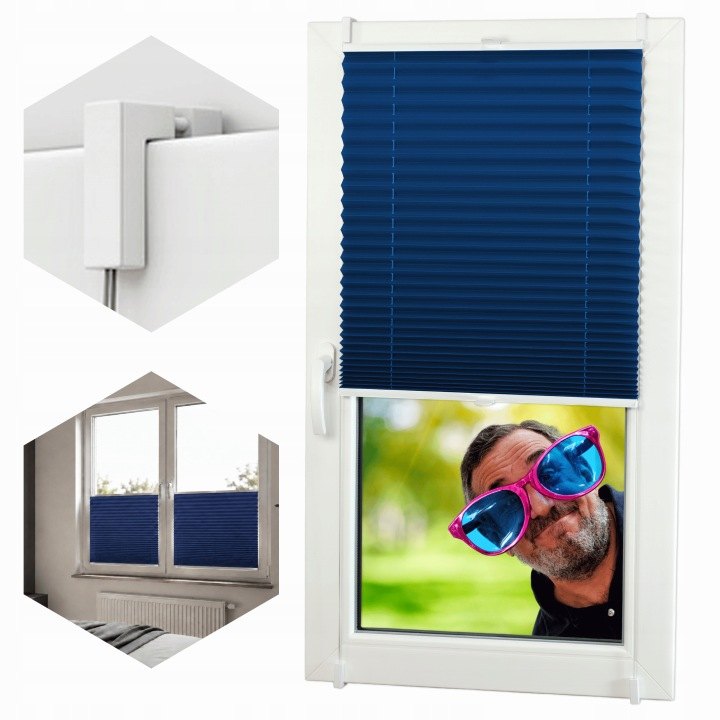 Plisovaná roleta Parolle 70 × 130 cm bez vŕtania
