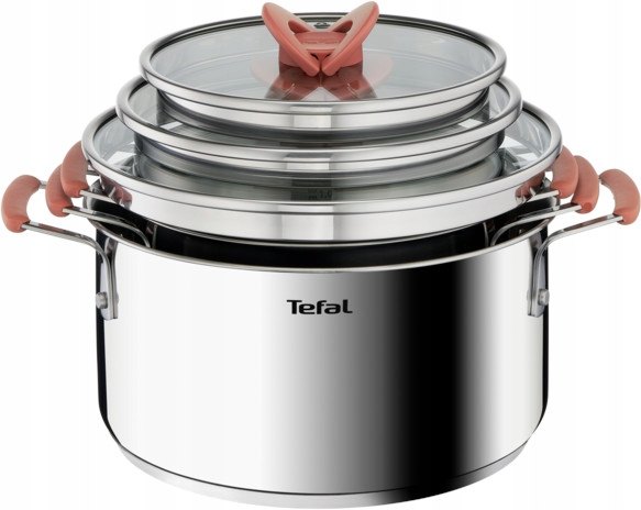 Sada hrncov Tefal Opti'Space 6 dielov s pokrievkami