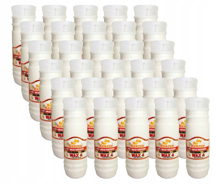 Parafínové náplne Kerzen WAX 4 do kahancov, 30 kusov