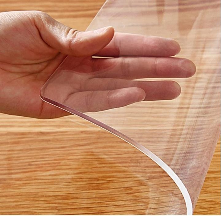 Priehľadná PVC podložka na stôl 140 × 90 cm, 2 mm