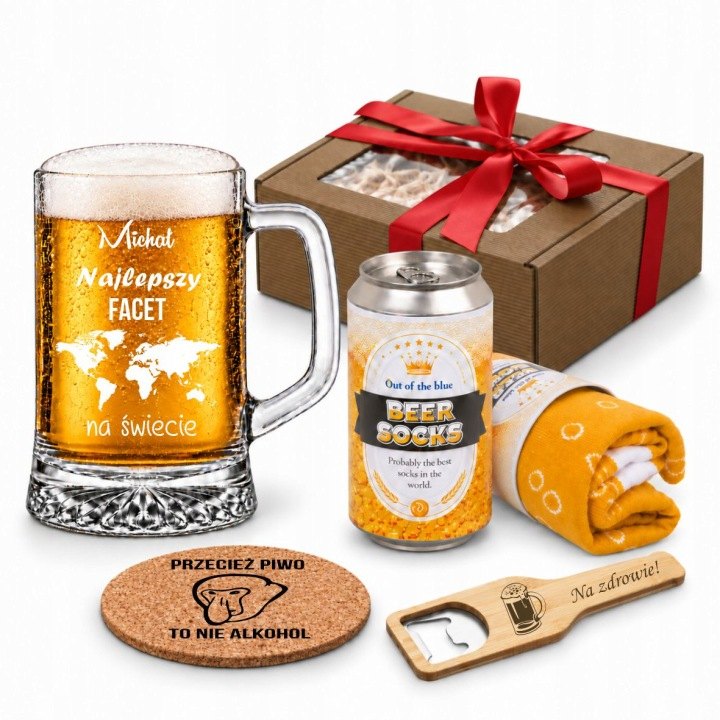 Darčeková súprava s gravírovaným pivným krígľom Royal Leerdam 620 ml