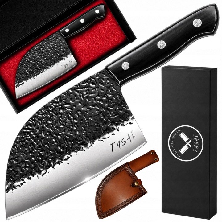 Kuchynský sekáč TASAI T-09 s čepeľou 17 cm a puzdrom