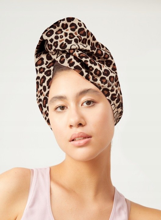 Turban na vlasy GLOV Hair Wrap s leopardím vzorom