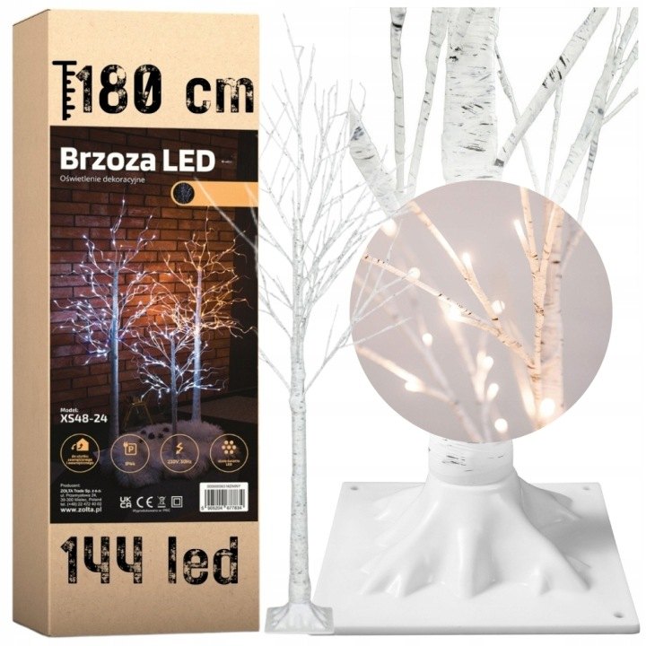 Vianočný LED stromček MORE&DECO 180 cm so 144 svetlami