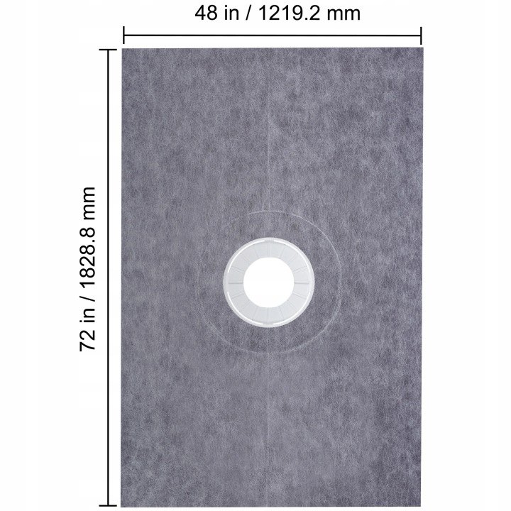 Hydroizolačná sprchová súprava Vevor 121,92 × 182,88 cm