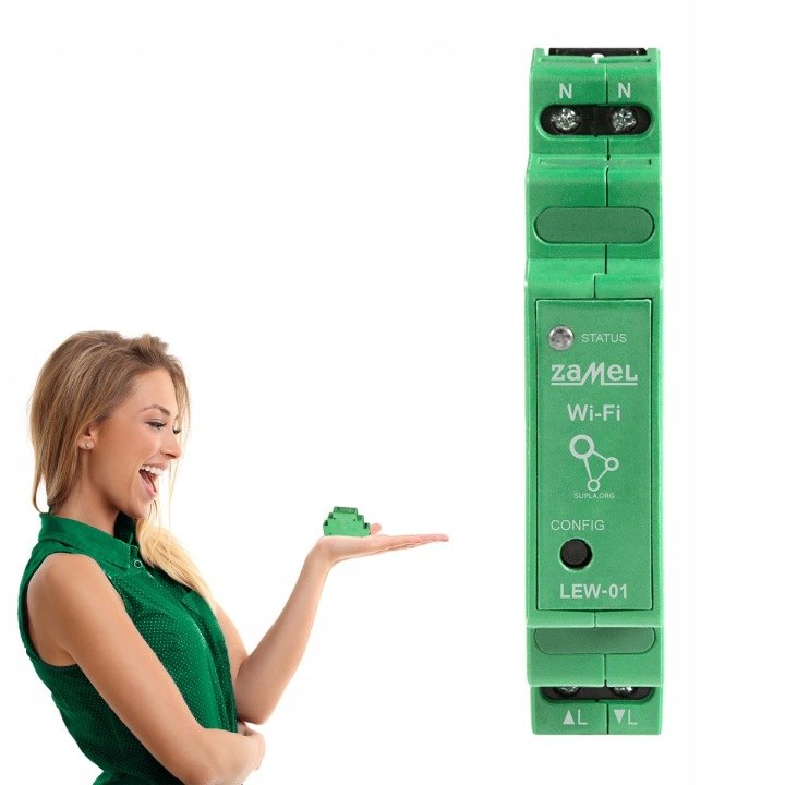 Jednofázový monitor energie Zamel LEW-01 do 16 A