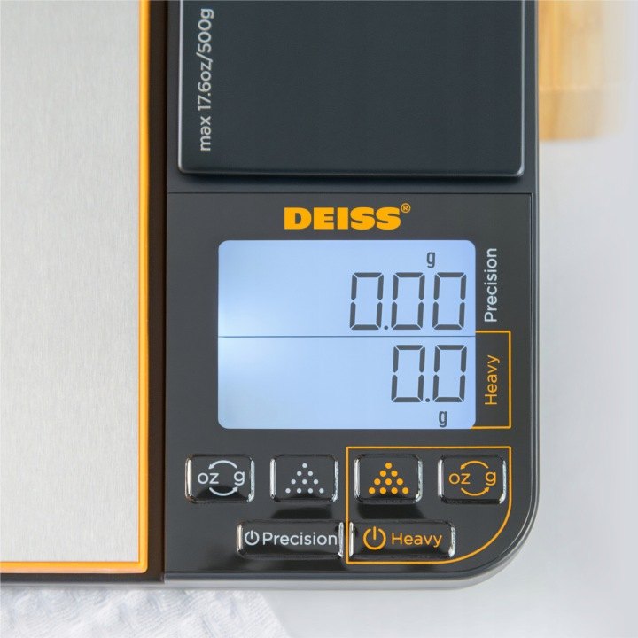 Kuchynská váha Deiss PRO DKSC1510U s dvoma platformami, do 5 kg