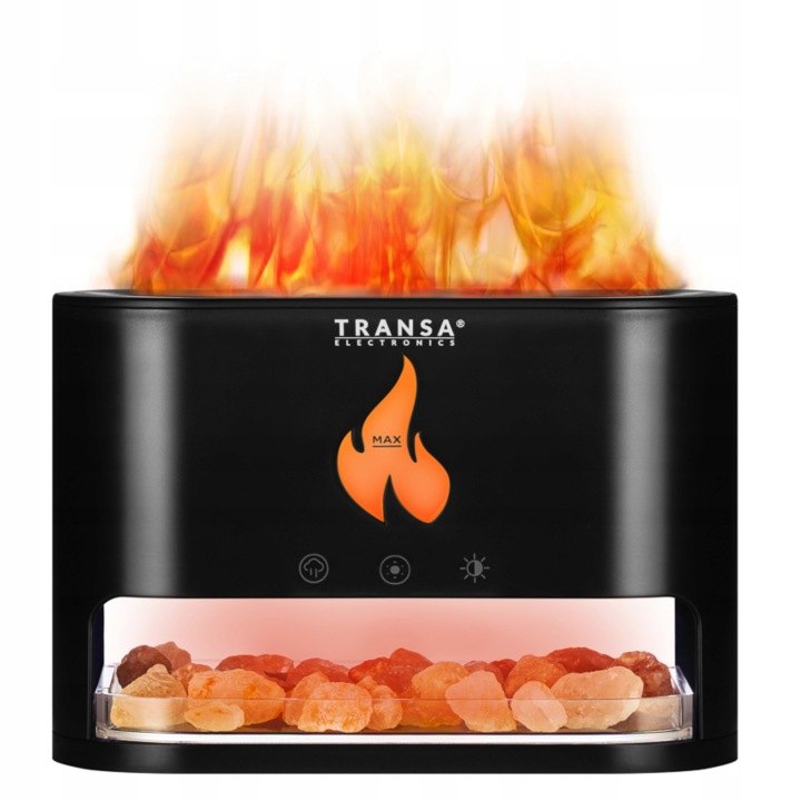 Čierny ultrazvukový difuzér Transa AromaFire 250 ml