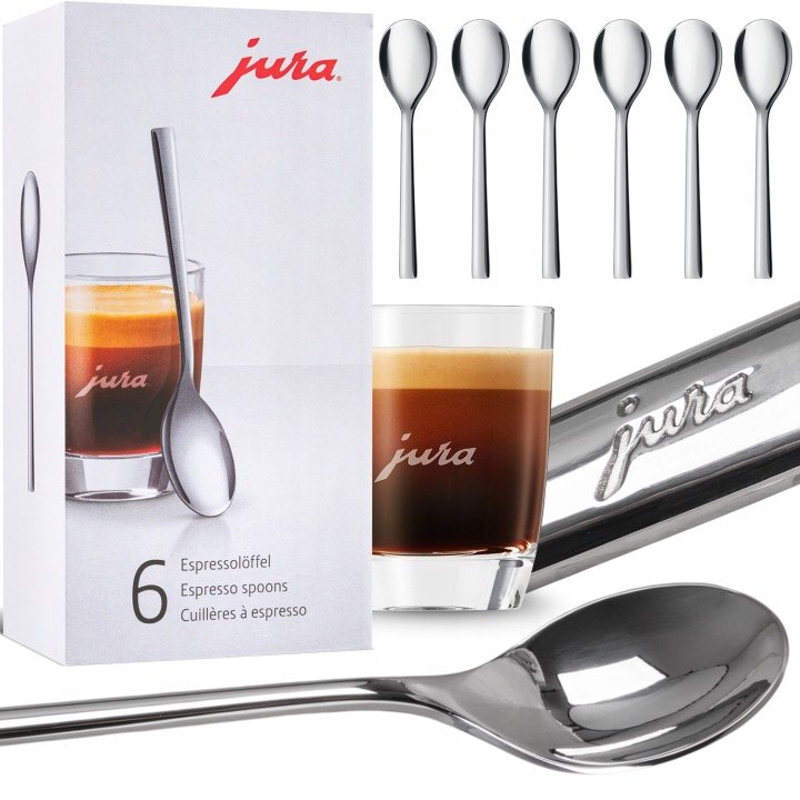 Lyžičky na espresso JURA približne 11 cm, 6 ks