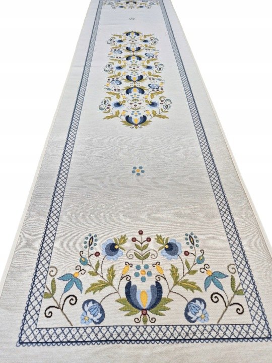 Gobelinový behúň s kaszubským vzorom 45 × 180 cm