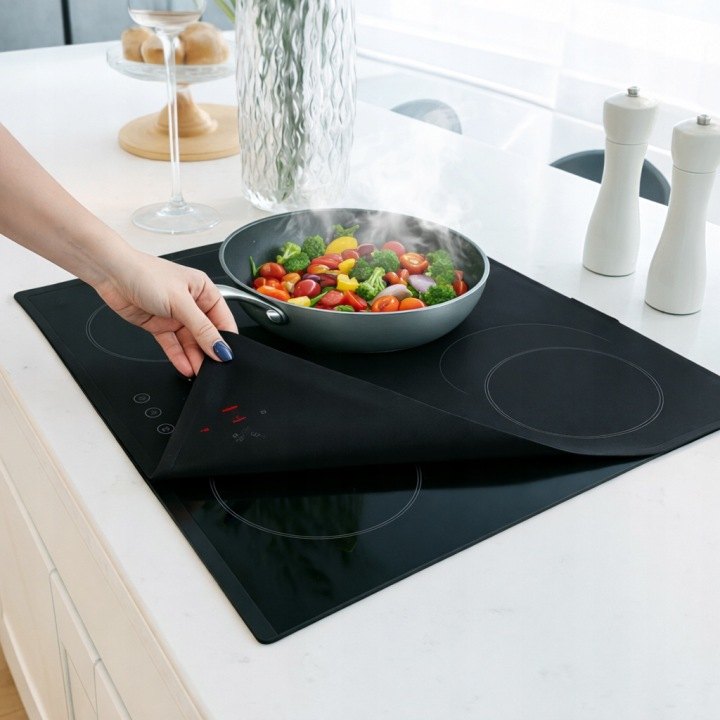 Ochranná silikónová podložka na indukčnú dosku HomeMakers, 61 × 53 cm