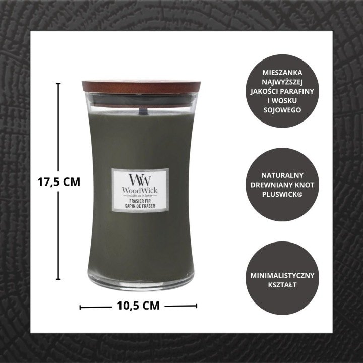 Vonná sviečka WoodWick Frasier Fir 609,5 g