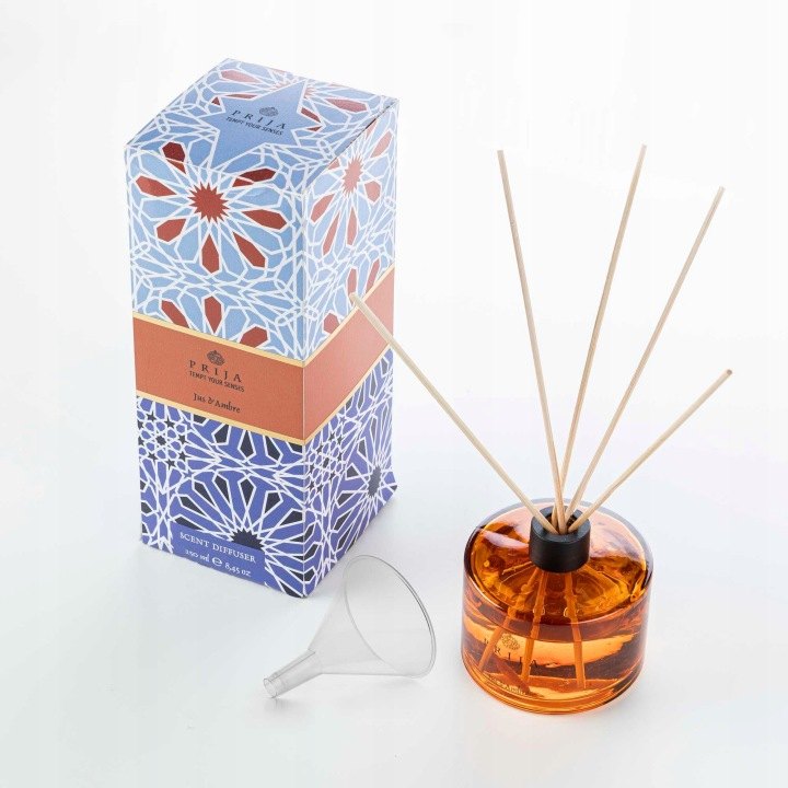 Tyčinkový difuzér Prija Jus d’Ambre 200 ml