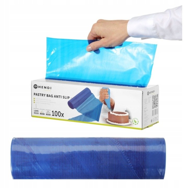 Hendi 557303 modré cukrárske vrecká 515 × 280 mm, 100 ks