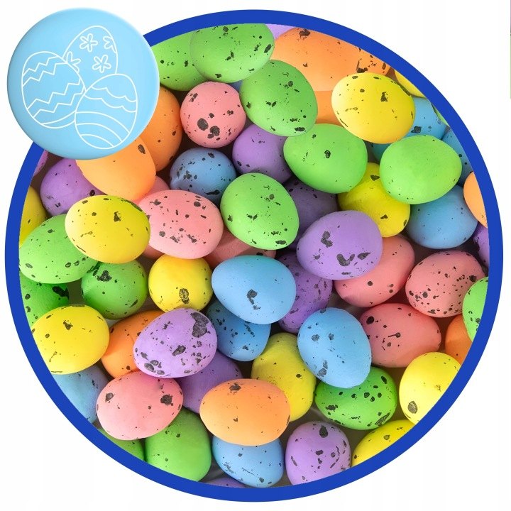 PartyPal mini škvrnité veľkonočné vajíčka, 100 kusov
