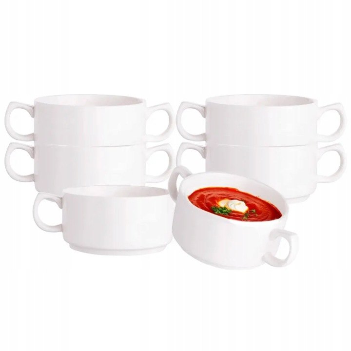 Porcelánové bujónové misky Altom Regular 280 ml, 6 ks
