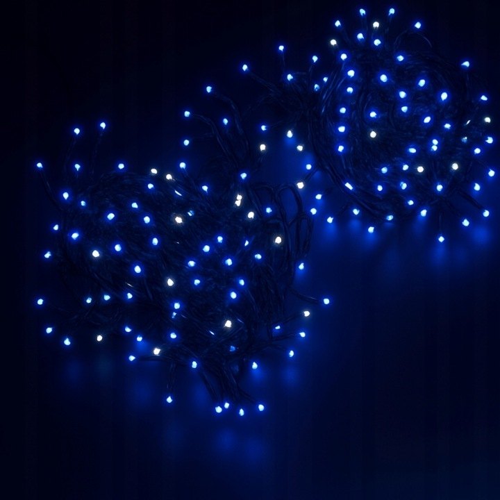 Modrá svetelná reťaz DDOO 500 LED FLASH, 36 m