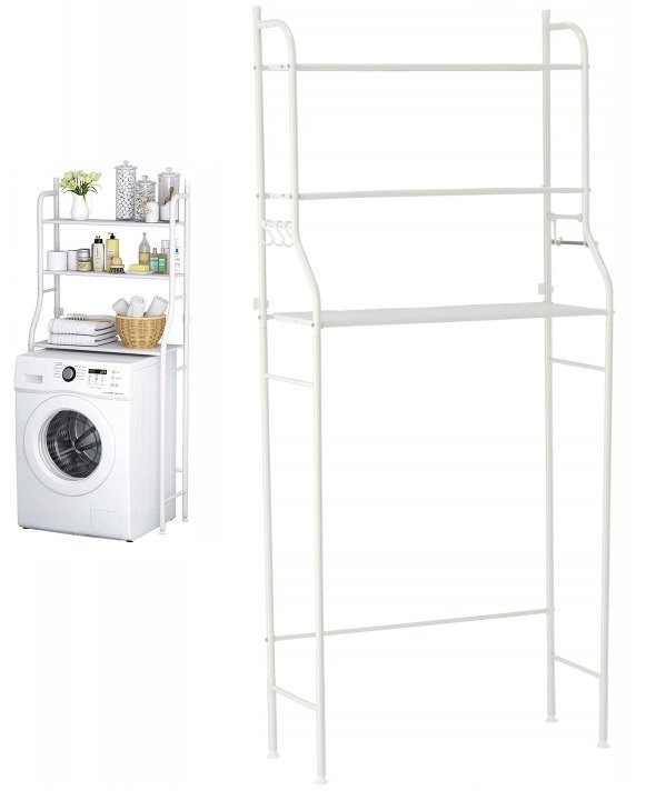 Kúpeľňový regál Chomik LOF1104 nad práčku 152 cm