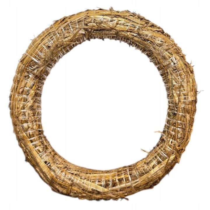 Slamený základ na veniec, 40 cm, 10 kusov