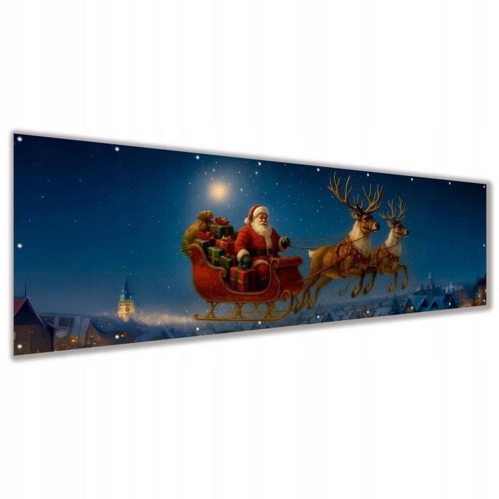 Vianočný banner Multeo s Mikulášom 400 × 100 cm