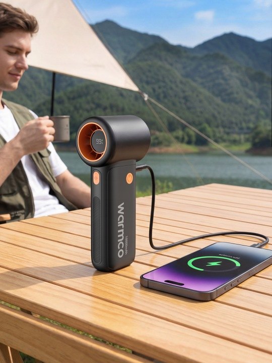 Warmco H3 prenosný ventilátor 10 000 mAh s USB-C