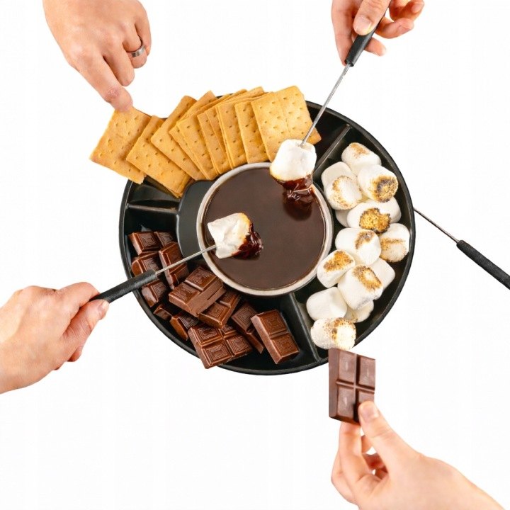 Allbag elektrické fondue na čokoládu so 4 vidličkami