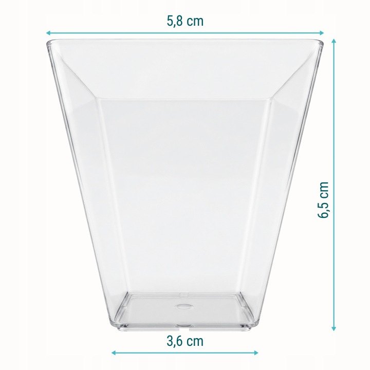 Priehľadné dezertné poháriky Sillar 120 ml, 1000 ks