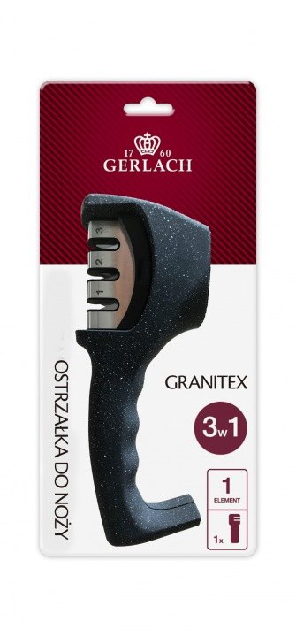 Ručná ostrička nožov Gerlach Granitex s tromi stupňami