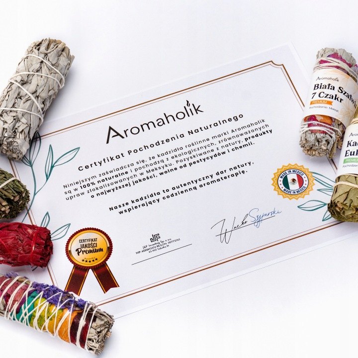 Sada šiestich ručne viazaných kadidlových zväzkov Aromaholik