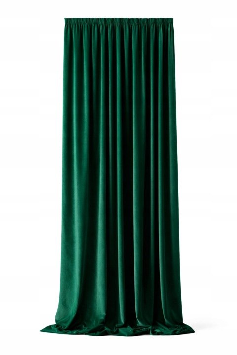 Zamatový záves Velvet 155 cm fľaškovozelený na mieru