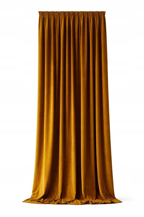 Zamatový záves Velvet 155 cm zlatý na mieru