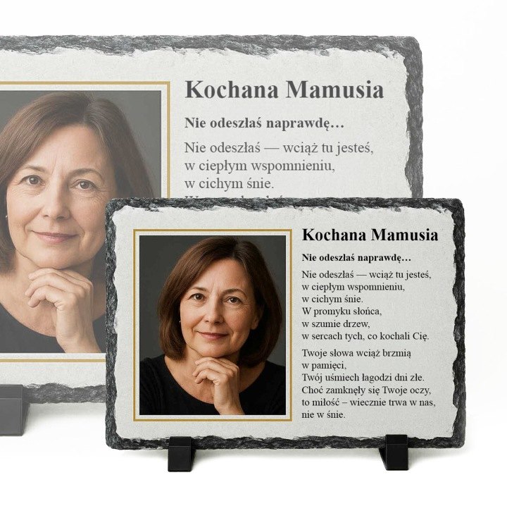 Personalizovaná kamenná fototabuľka na hrob 20 × 30 cm