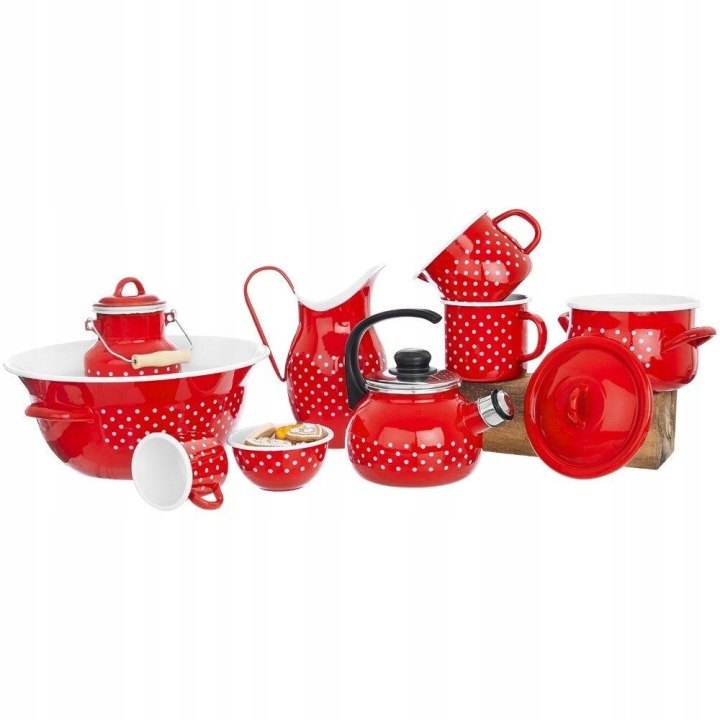 Retro nádoba na mlieko s vekom a rukoväťou, 2 l