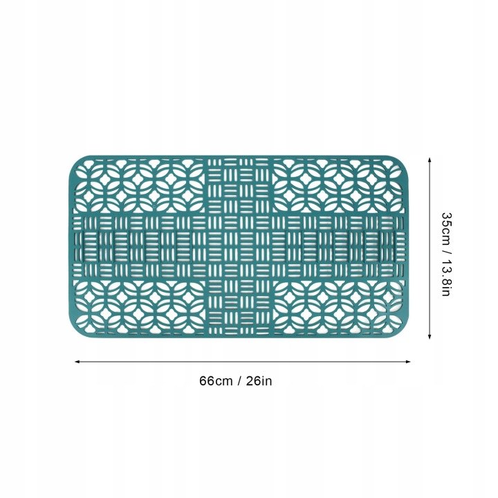Silikónová ochranná podložka do drezu 66 × 35 cm, modrá