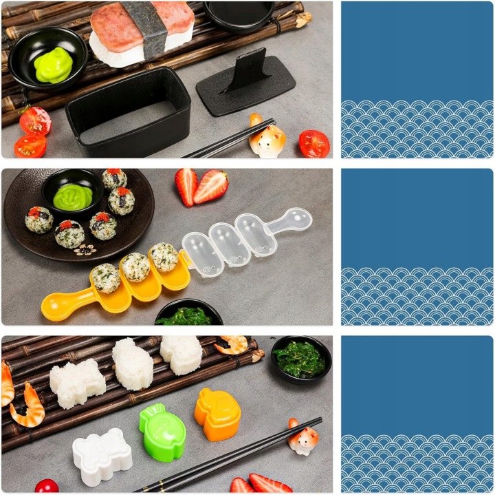 Súprava na prípravu sushi 32 v 1 s formičkami a nožom