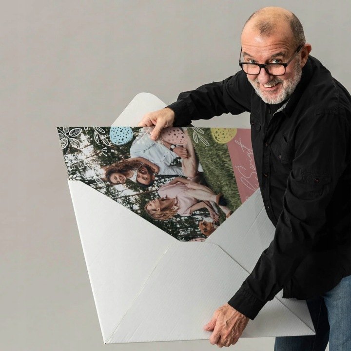 Personalizovaná veľkonočná pohľadnica s fotografiou 50 × 70 cm