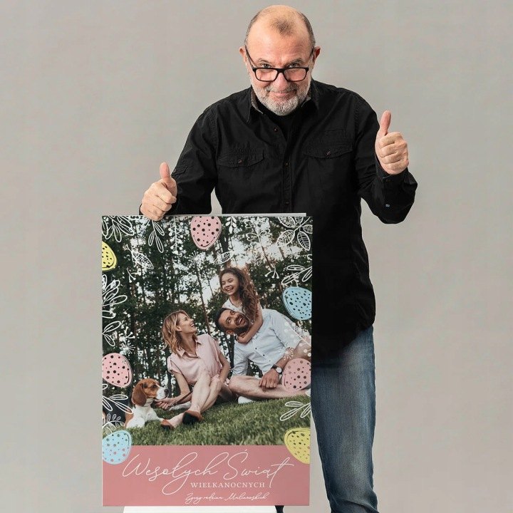 Personalizovaná veľkonočná pohľadnica s fotografiou 50 × 70 cm