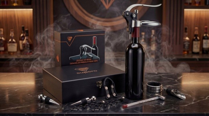 Páková súprava na víno SUPERO SOMMELIER PREMIUM WINE SET RED