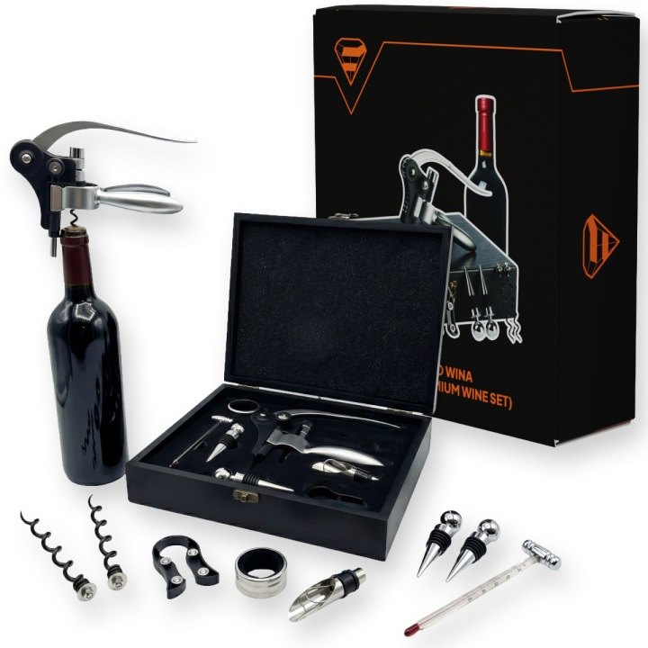 Páková súprava na víno SUPERO SOMMELIER PREMIUM WINE SET RED